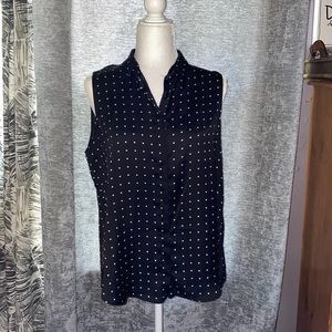 Zara basic button up tank